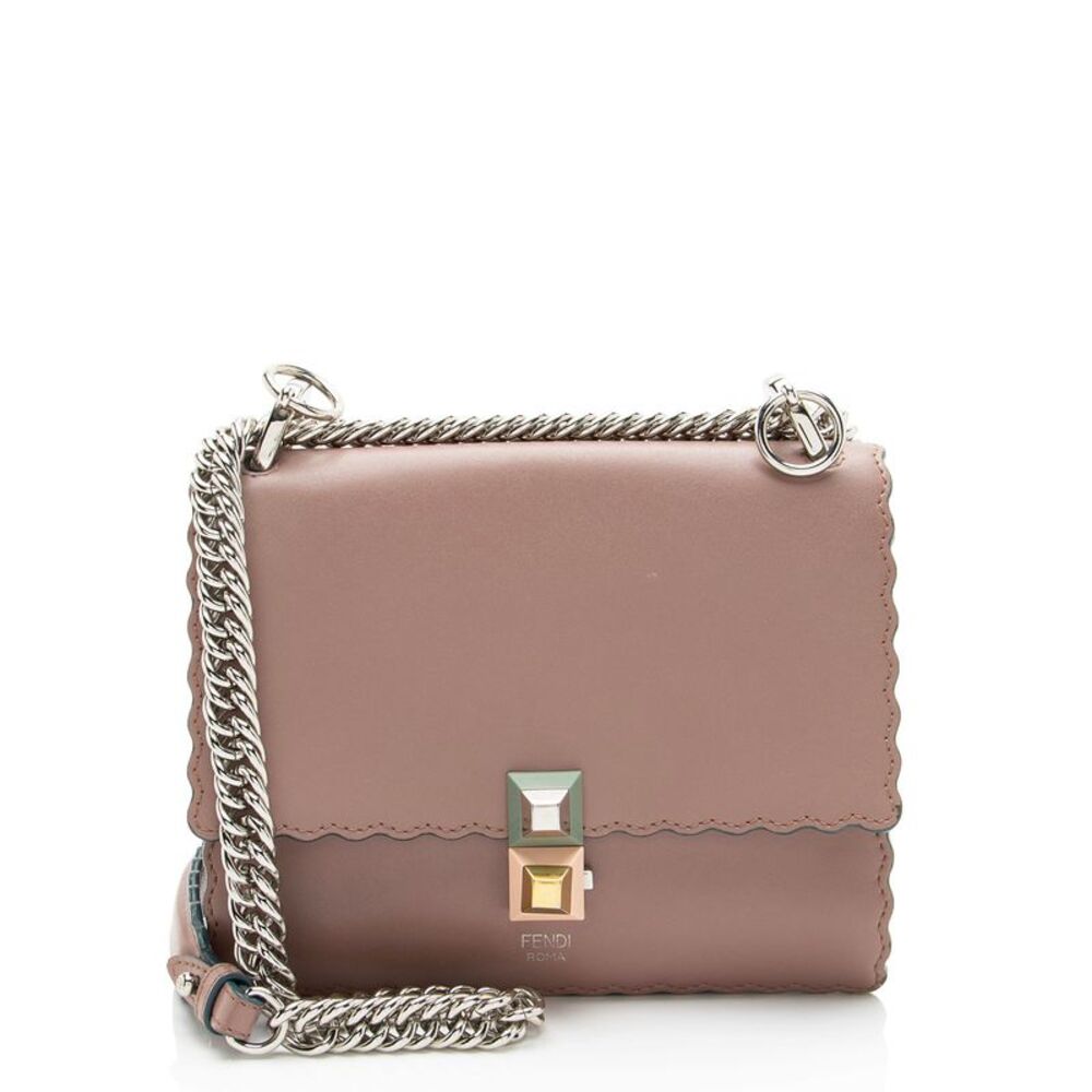 Fendi Calfskin Kan I Mini Shoulder Bag